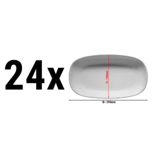 (24 kusů) ENTITY - talíř oválný - 29 cm
