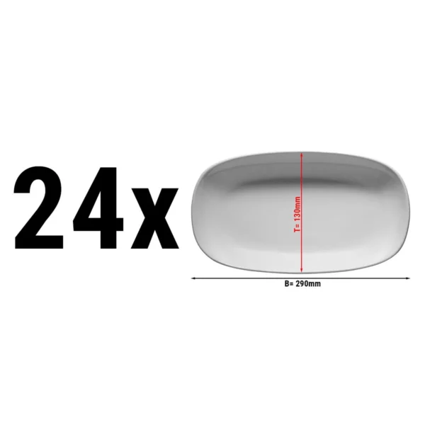 (24 kusů) ENTITY - talíř oválný - 29 cm