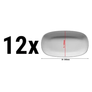 (12 kusů) talíř ENTity oválný - 34 cm