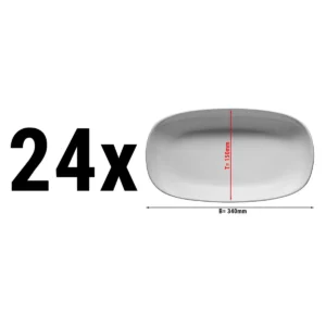 (24 kusů) ENTity - Talíř oválný - 34 cm
