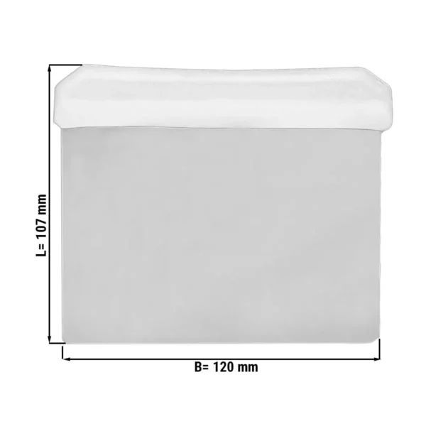 Škrabka na těsto - 12 x 8,5 cm - bílá - Image 4