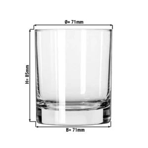 (12 kusů) Univerzální nápojové sklo - CHICAGO - 207 ml - Transparent