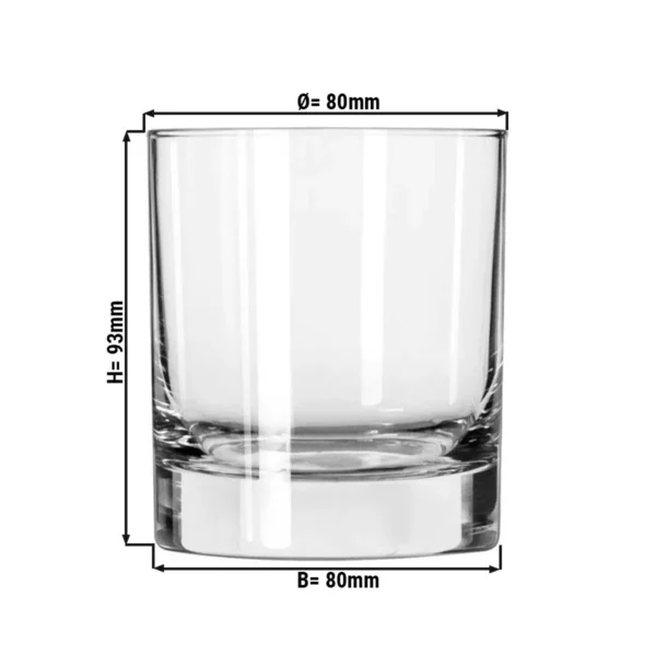 (12 kusů) Univerzální nápojové sklo - CHICAGO - 303 ml - Transparent