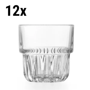 (12 ks) Univerzální nápojový pohár - EVEREST - 237 ml - Transparent