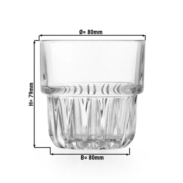(12 ks) Univerzální nápojový pohár - EVEREST - 237 ml - Transparent - Image 3