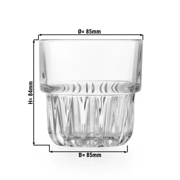 (12 ks) Univerzální nápojový pohár - EVEREST - 266 ml - Transparent - Image 2