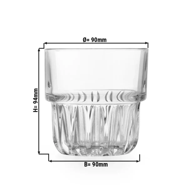 (12 ks) Univerzální nápojový pohár - EVEREST - 355 ml - Transparent - Image 2