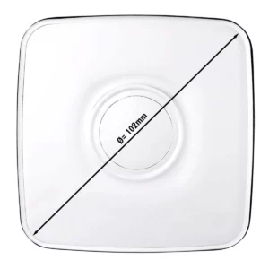 (72 kusů) Podšálek na čajové sklenice - AQUA - Square - 102 x 102 mm