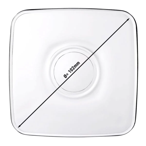(72 kusů) Podšálek na čajové sklenice - AQUA - Square - 102 x 102 mm