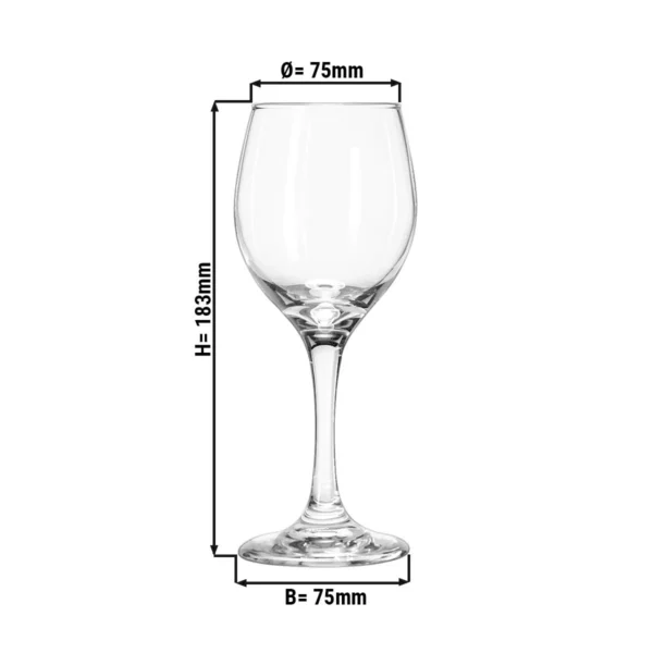 (12 kusů) Sklenice na víno - VNÍMÁNÍ - 237 ml - Průhledné - Image 2