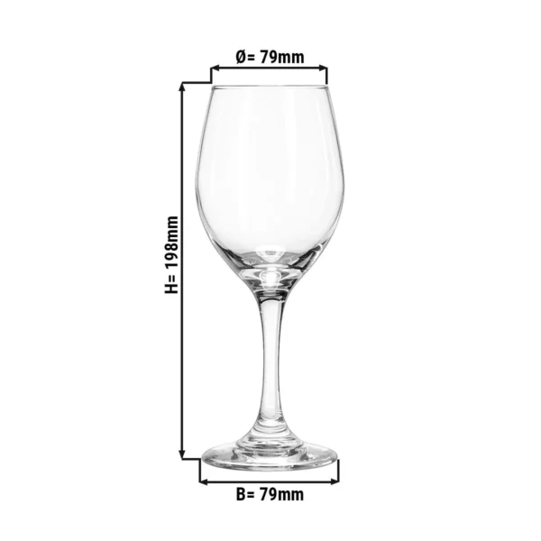 (12 kusů) Sklenice na víno - Perception - 325 ml - Průhledné - Image 2