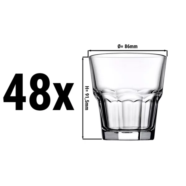 (48 kusů) sklenice na whisky - CASABLANCA - 260 ml