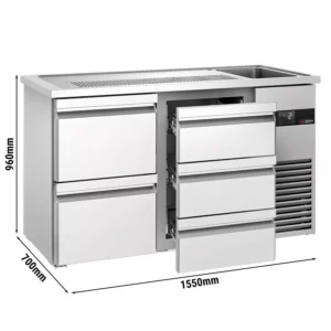 Pivní bar PREMIUM - 1550x700mm - 5 zásuvek