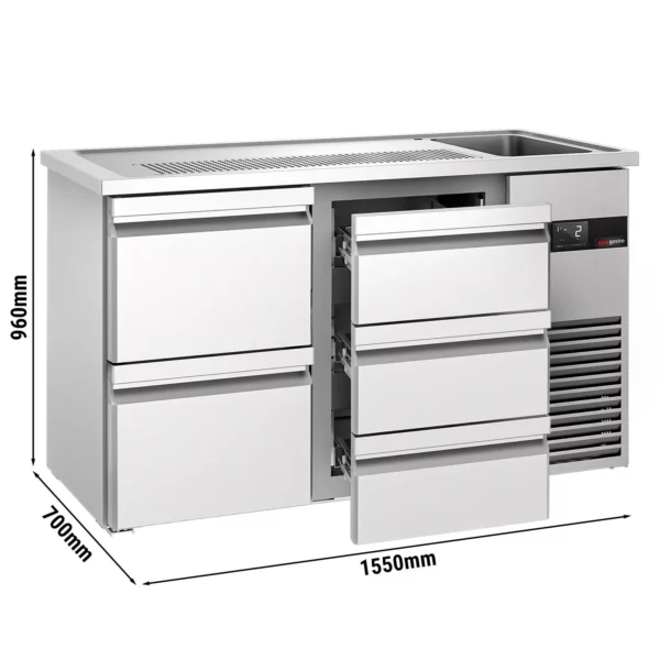 Pivní bar PREMIUM - 1550x700mm - 5 zásuvek