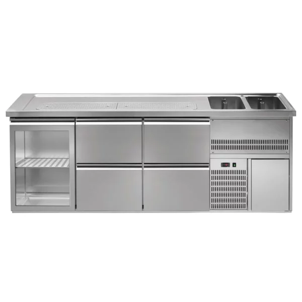 Pivní bar PREMIUM PLUS - 2500 x 700 mm - 1 dvířka a 4 zásuvky - Image 3