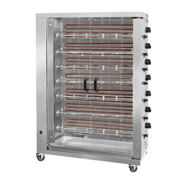 Elektrický gril na kuřata ECO se 7 rožněmi pro 42 kuřat - 1098 x 480 x 1992 mm - Image 4