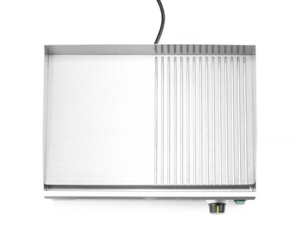 Polovičně vroubkovaná grilovací deska, HENDI, Kitchen Line, 220-240V/2400W, 527x404x(H)233mm - Image 2
