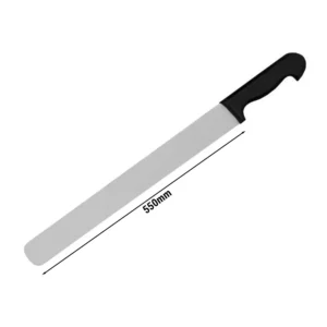 Nůž na kebab s černou plastovou rukojetí