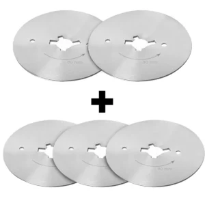 (5 kusů) Kulatý řezací nůž s hladkou čepelí - Ø 80 mm pro donerovou frézu