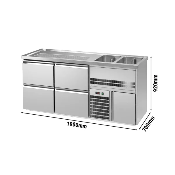 Pivní bar PREMIUM PLUS - 1950x700mm - 4 zásuvky