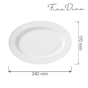 Bianco oválný talíř, 240x170mm