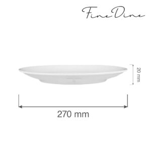 Bianco talíř bez okraje, 270 mm