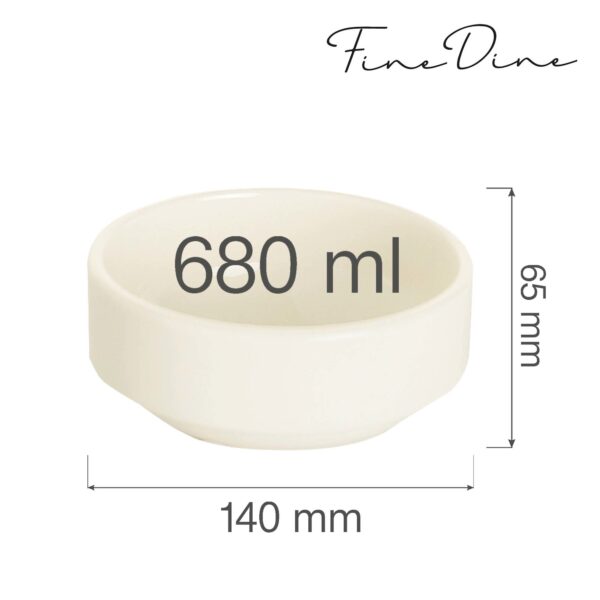 Stohovatelná miska Crema, 680 mm