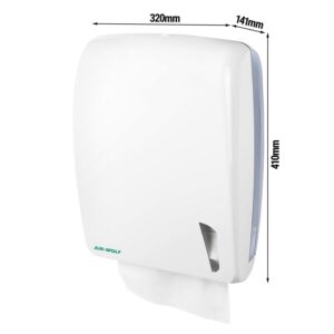 VZDUCHOVÝ VLK | Zásobník papírových utěrek - na 750 utěrek - ABS plast - bílý