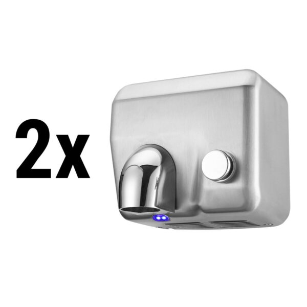 (2 kusy) nerezový osoušeč rukou s tlačítkem - matný - Image 4