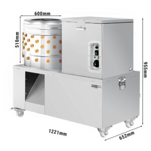 Škubačka drůbeže na kuřata s kotlem 2v1, buben 60cm