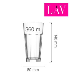 Aras sklenice na long drink 360 ml