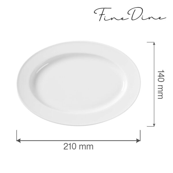 Bianco oválný talíř, 210x140mm