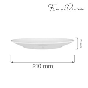 Bianco talíř bez okraje, 210 mm