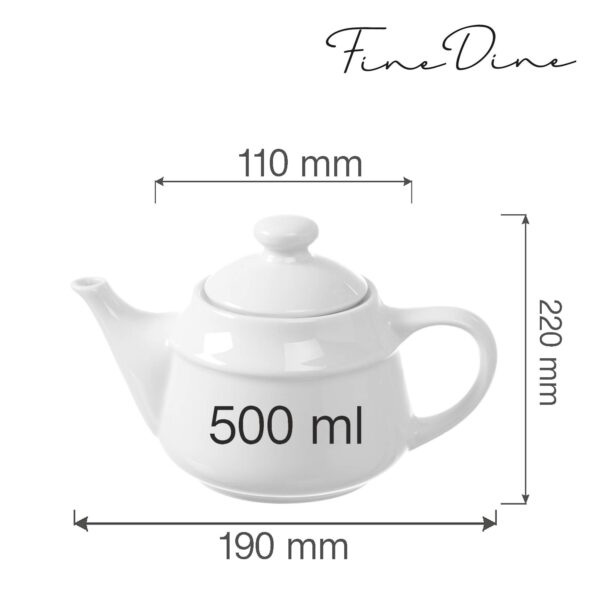Konvice na čaj Bianco, 180x(V)115mm