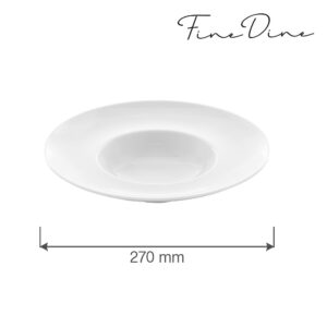 Bianco široký ráfek hluboký talíř, 270 mm