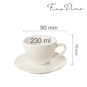 Crema elegantní šálek s podšálkem, 230 ml