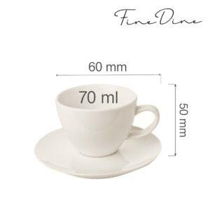 Crema elegantní šálek s podšálkem, 70 ml