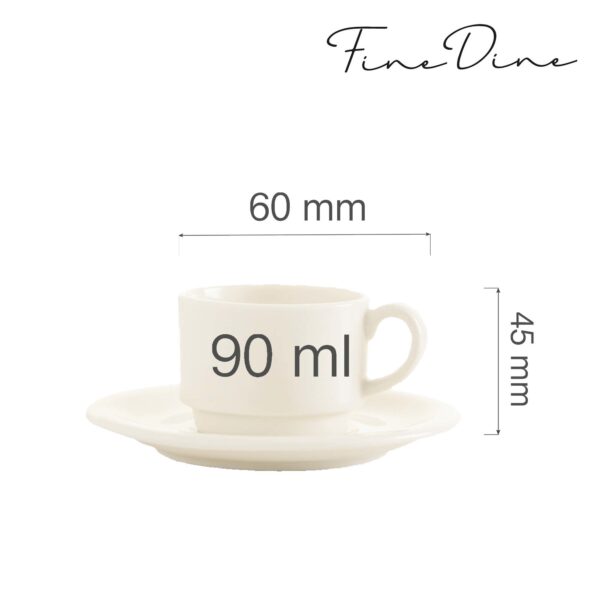 Stohovatelná sklenice Crema, 90 ml