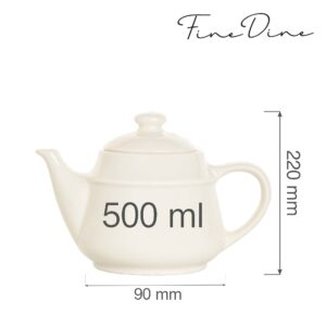 Krémová konvice na čaj, 500 ml