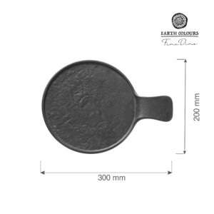 Servírovací talíř na kůrky s rukojetí, 300x220x(v)30mm