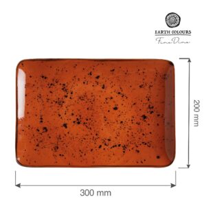 Dahlia obdélníkový talíř, 300x200mm