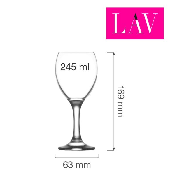 Empírová sklenice na víno 245 ml - Image 4