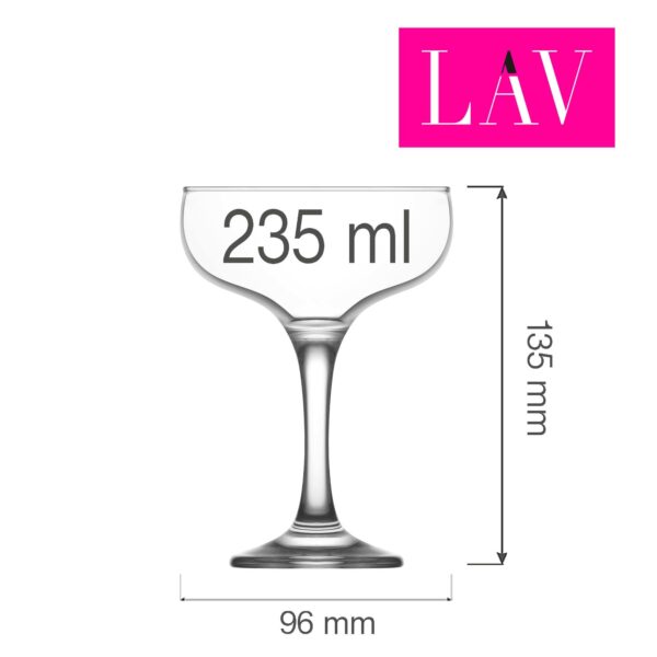 Misket sklenice na šampaňské 235 ml