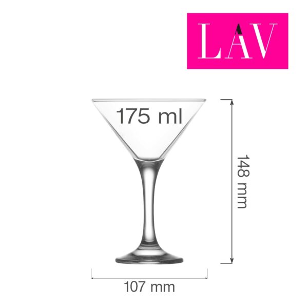 Misket sklenice na martini 175 ml