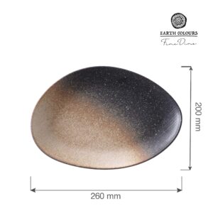 Talíř v organickém tvaru Měsíce, 260 mm