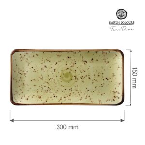 Olivový obdélníkový talíř, 300x150mm
