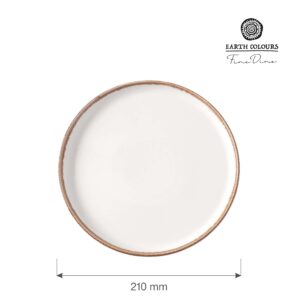 Vanilkový talíř s vysokým okrajem, 210 mm