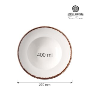 Vanilkový talíř na těstoviny, 270 mm