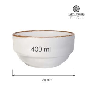 Vanilková stohovatelná mísa, 120 mm