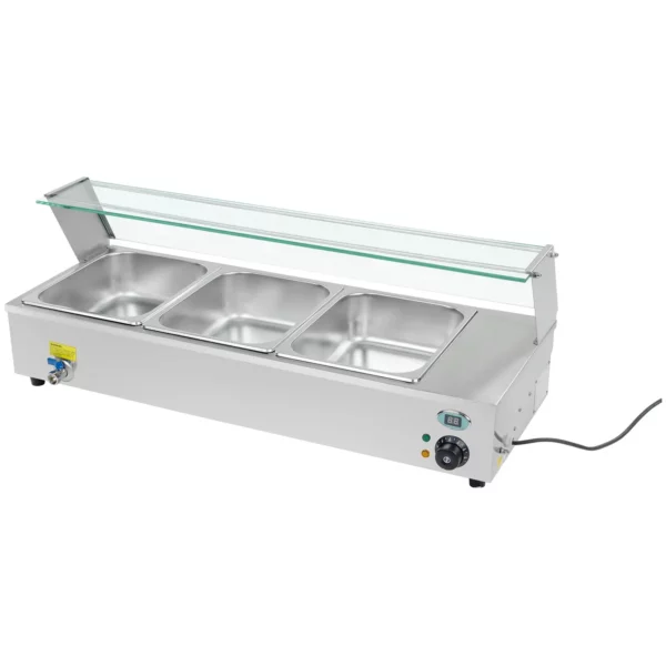 Bain Marie - 3 x GN - 1/2 - vypouštěcí kohoutek